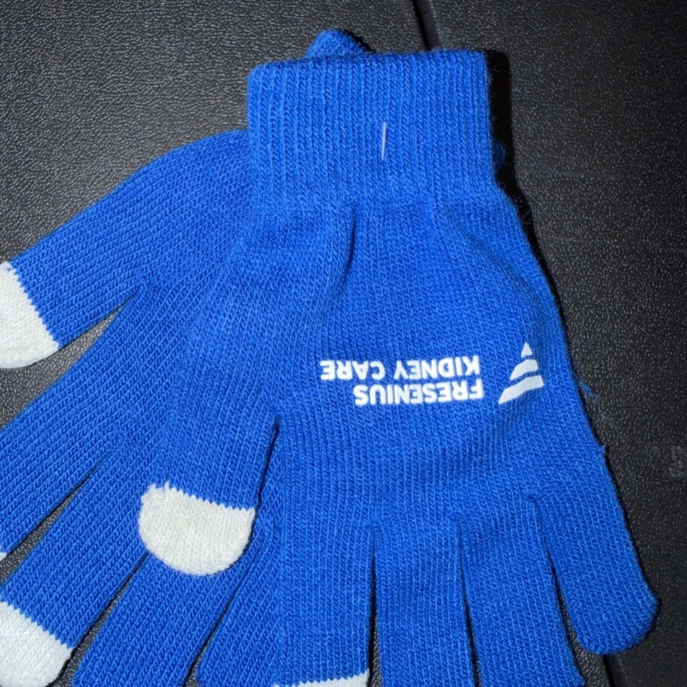 Othr Blue and White Gloves